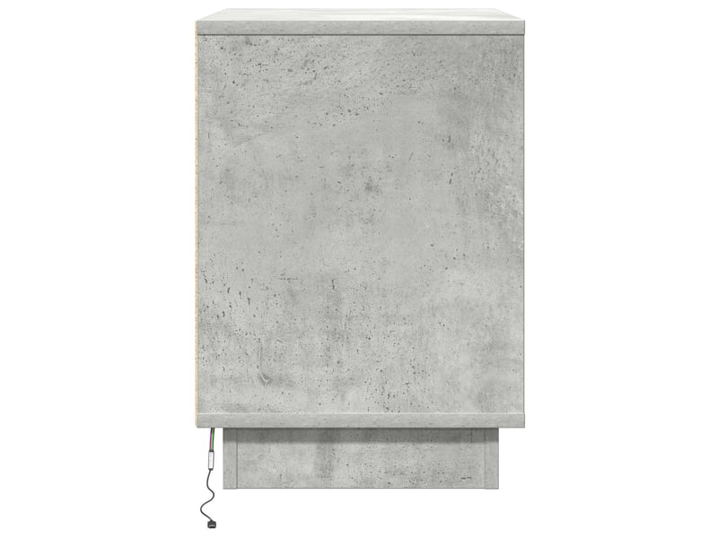  Table de chevet - cabinet de chevet - table de nuit 2 pc gris béton 50 x 34,5 x 50 cm.  - Conforama D
