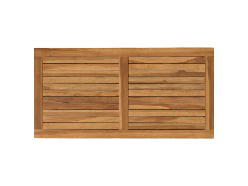  Vidaxl plateau de table rectangulaire bois de teck massif naturel  - Conforama D
