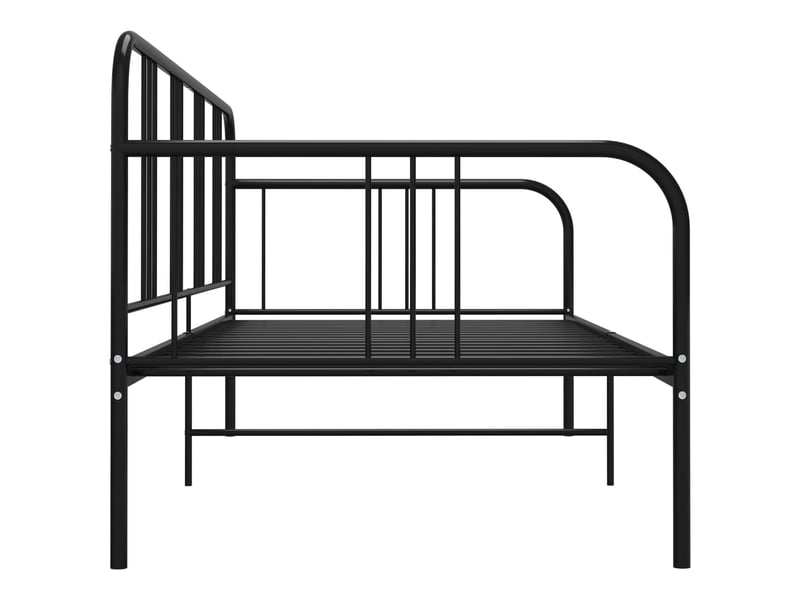  Cadre de canapé-lit | canapé convertible sans matelas noir métal 90x200 cm  - Conforama D