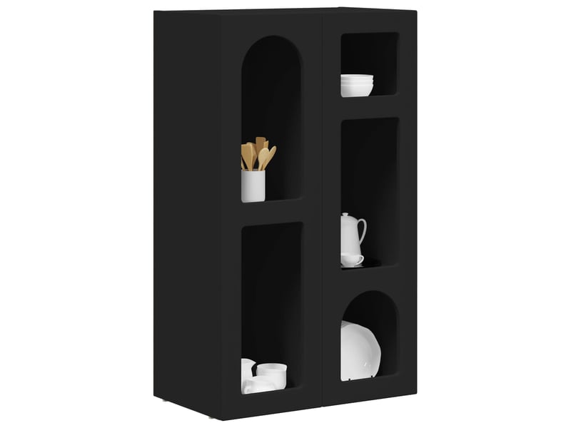  Buffet - bahut - meuble de rangement elst noir 59 x 35 x 100,5 cm bois d'ingénierie  - Conforama C