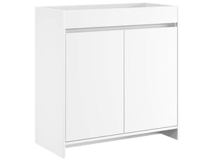 Meuble sous lavabo de salle de bain, commode blanc 78.5x37.5x81 cm shl1498