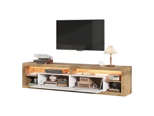 Meuble tv coloris marron 180 cm   