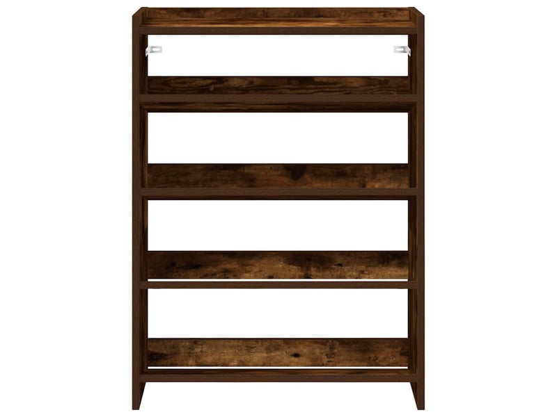 Meuble à chaussures, étagère à chaussures chêne fumé 60x25x81 cm bois d'ingénierie  - Conforama D