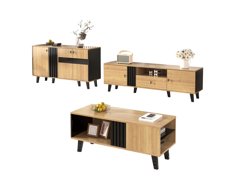  Lit mezzanine en bois 90x200 cm avec armoire de rangement, escalier de rangement, bandeau led multicolore, design auvent sommier à lattes rose  - Conforama A