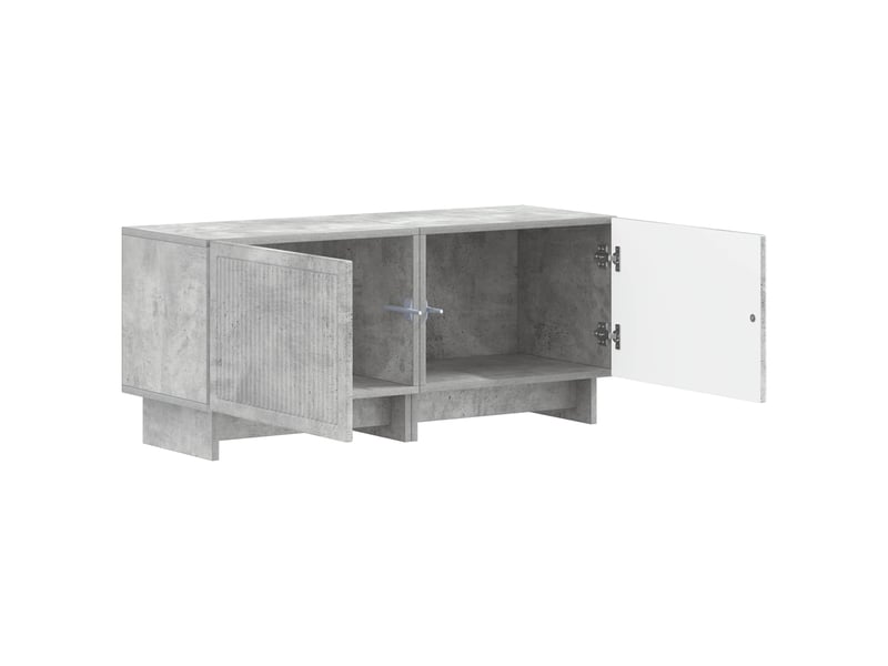  Meuble tv - banc tv - meuble de rangement gris béton bois d'ingénierie  - Conforama C