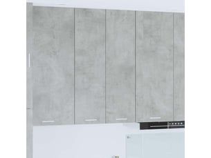 Meuble de rangement, armoire suspendue gris béton 60x31x100cm bois d'ingénierie shl5156