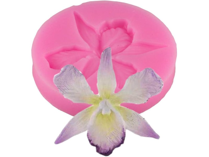  Orchidée moule en silicone résine en pâte polymère moules petit gâteau fondant décoration de gâteau au chocolat outils bonbons gumpaste moule NO Commercial reference - Conforama A