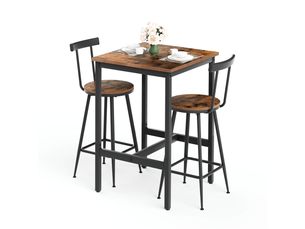 Ensemble table carré(e)  2 chaise(s)  <strong></strong> <strong></strong> 