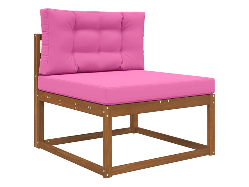  Coussin de canapé d'extérieur, coussin de chaise polyester rose 80 x 80 cm cf54142  - Conforama C
