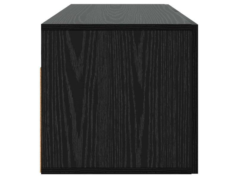  Meuble mural salon chêne noir 100 x 36,5 x 35 cm bois d'ingénierie shl89  - Conforama E