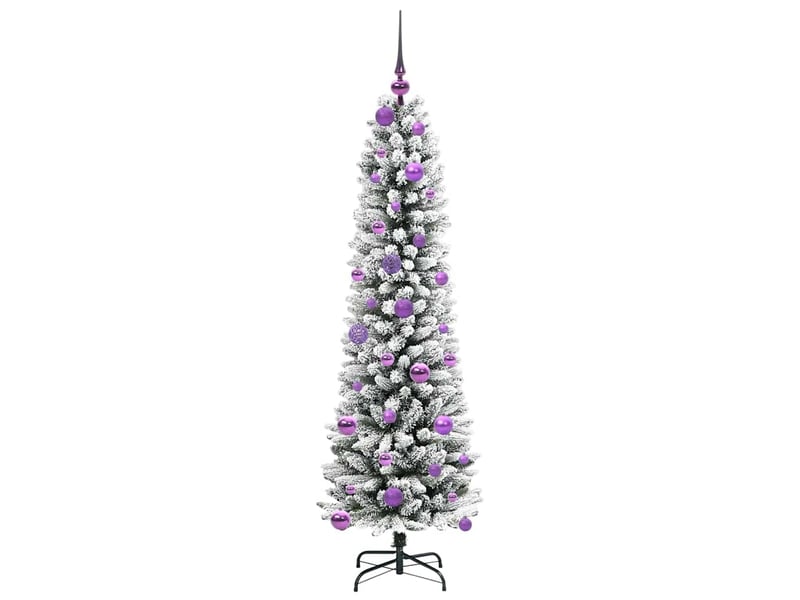  Sapin de noël artificiel, arbre de noël blanc 150 cm pvc, métal et plastique shl6270  - Conforama D