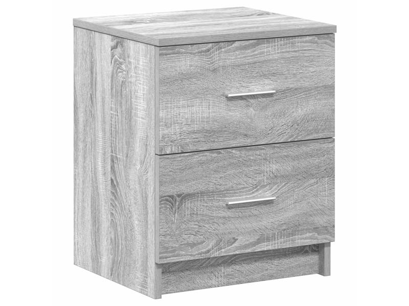  Table de chevet - cabinet de chevet - table de nuit à 2 tiroirs gris sonoma 40x36x50 cm  - Conforama A