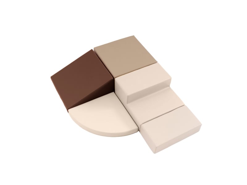  Module d'angle chocolat et beige SET_06_12 - Conforama A