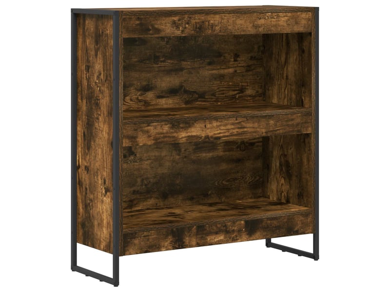 Bibliothèque, armoire à livres 80 x 30 x 86,5 cm bois d'ingénierie chêne fumé - Conforama A