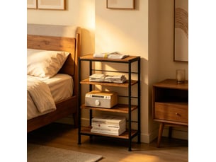 Bibliotheque coloris  bicolore 4 étagère(s) WISHDOR  - 50 cm x 78 cm
