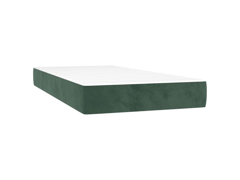Matelas de lit à ressorts ensachés fermeté moyenne vert foncé 80x200x20 cm - Conforama A