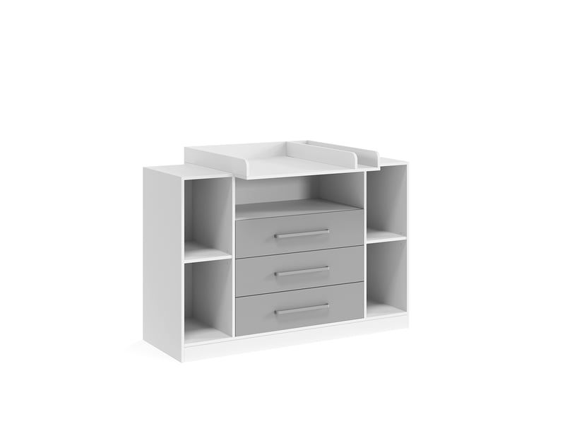  Vicco commode à langer, blancgris, 138.3x93cm  - Conforama A