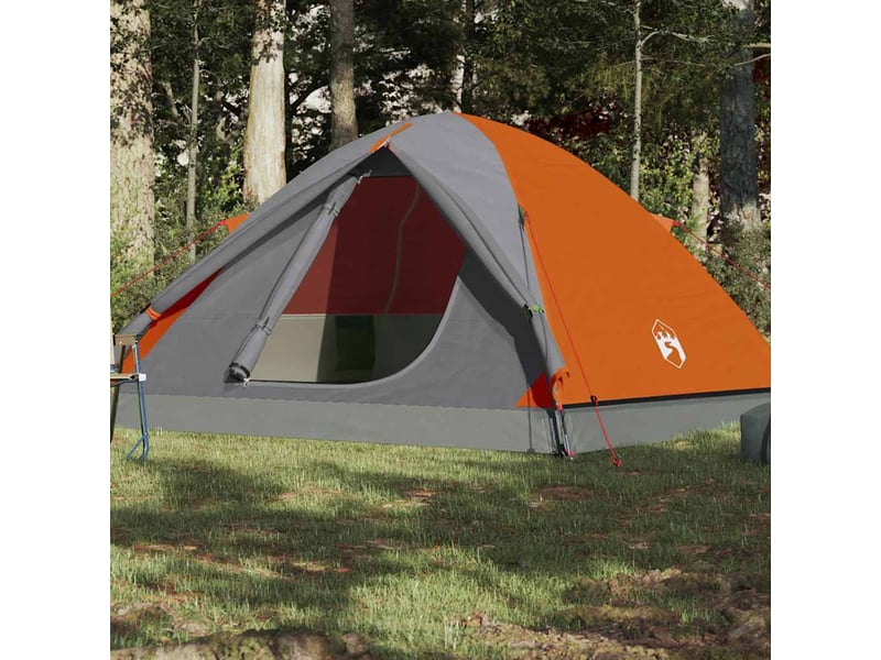  Tente de camping, tente à dôme 6 personnes orange imperméable  - Conforama B