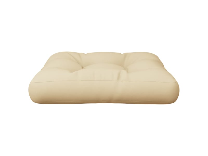  Coussin de palette, coussin de chaise, coussin de canapé beige 60x60x12 cm tissu cf55290  - Conforama D