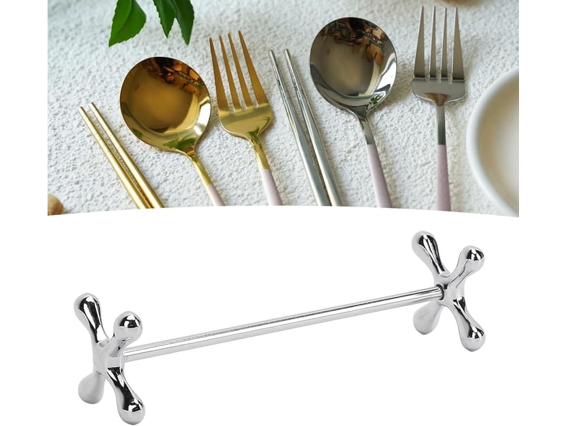  4 pièces repose-baguettes, repose-couteau en acier inoxydable et porte-baguettes table à manger support de cuillère outil de vaisselle pour la fête  - Conforama B
