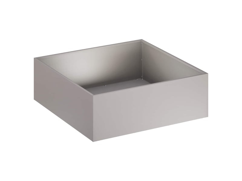 Jardinière - cache-pot de jardin rouillé 60 x 60 x 20 cm acier patiné - Conforama C