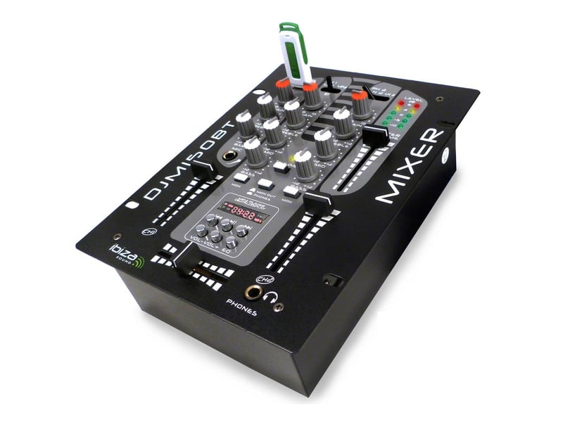  Table de mixage 2 voies - 5 canaux djm-150-usb-bt  - Conforama A