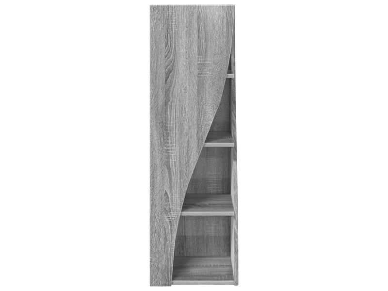  Meuble d'angle, meuble de rangement salon 32x32x102cm bois d'ingénierie gris sonoma  - Conforama E