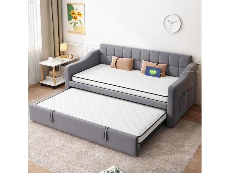  Matelas à ressorts modenvie 90 x 190 cm épaisseur 10 cm h3 blanc  - Conforama E