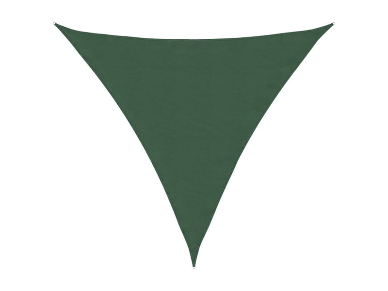  Voile parasol - voile d'ombrage tissu oxford triangulaire 5x5x5 m vert foncé  - Conforama A