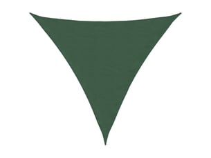 Voile parasol - voile d'ombrage tissu oxford triangulaire 5x5x5 m vert foncé