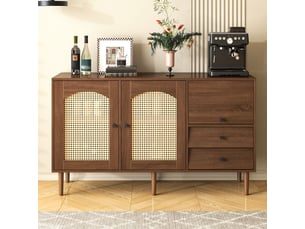 Buffet 1 porte(s) SWEIKO - 130 cm coloris naturel