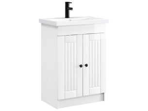 Ensemble de mobilier de salle de bain blanc brillant shl2834