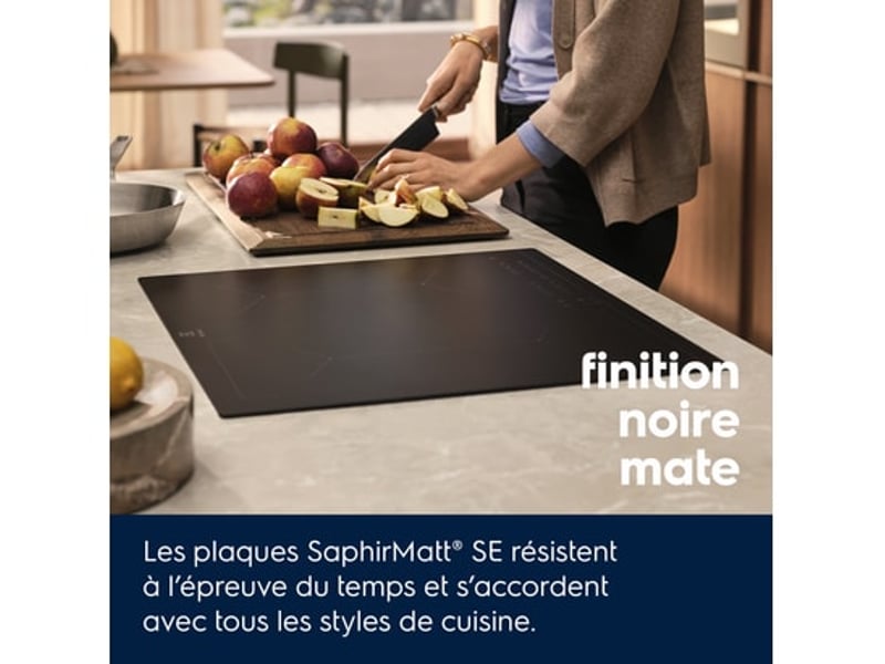 Electrolux eis67356iz noir intégré 60 cm plaque avec zone à induction 3 zone(s) EIS67356IZ - Conforama C
