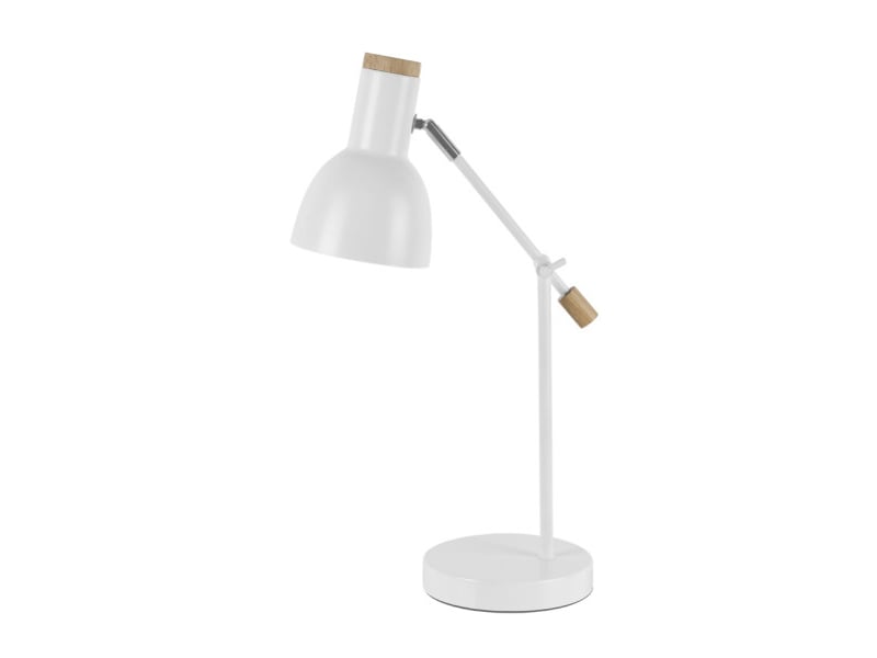  Lampe de bureau fabrilamp tejo blanchêtre 1 x e27 articulée orientable 50x15x16.5 cm 246571068 - Conforama A