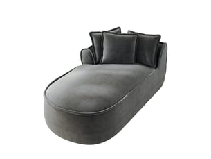 Fauteuil fixe   Tissu gris