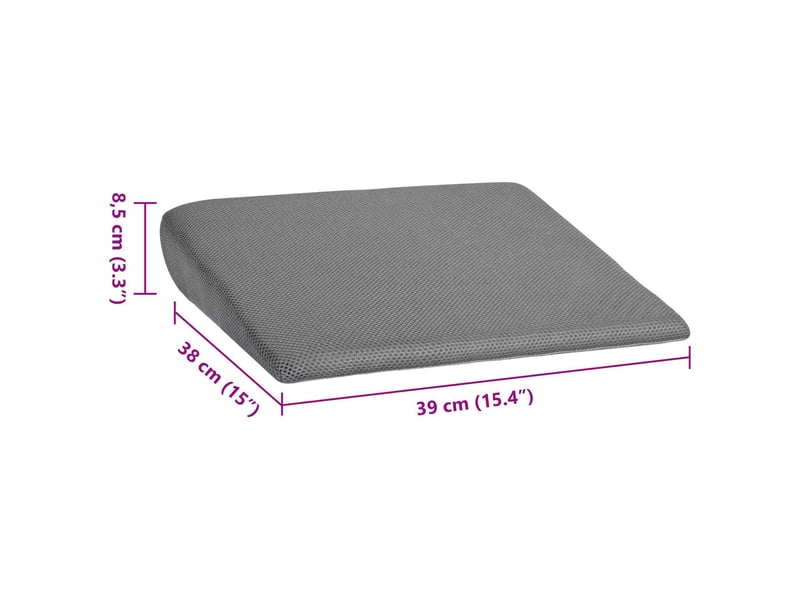 Coussin d'assise, coussin pour chaisecanapé gris 39 x 38 x 8,5 cm mousse pu cf51365 - Conforama E
