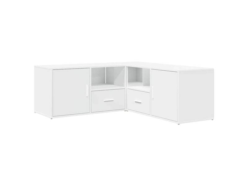  Armoire d'angle, armoire de rangement blanc 200x40x45 cm bois d’ingénierie  - Conforama E