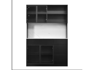 Buffet      - 120 cm coloris noir 