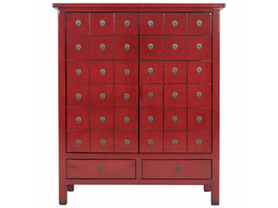 Armoire     <strong>WANDERLUST DECO</strong> <strong></strong> coloris rouge largeur 102 cm