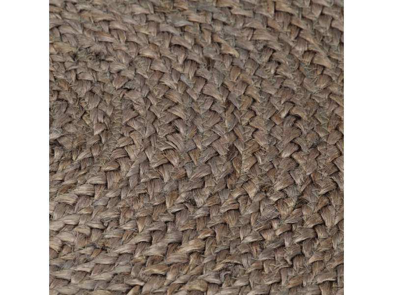  Tapis fait à la main jute rond 90 cm gris - comfortxl 133662 - Conforama C