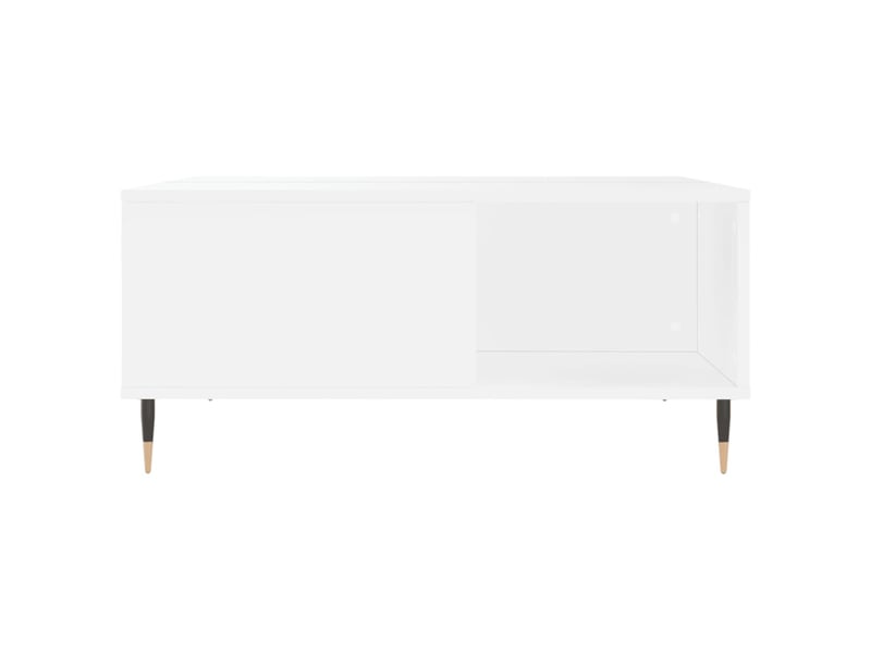  Table basse | table d'appoint salon blanc 80x80x36,5 cm bois d'ingénierie shl2476  - Conforama D