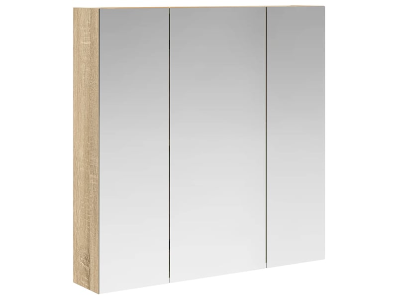  Amoire de salle de bain, meuble de salle de bain avec miroir chêne sonoma shl2365  - Conforama A