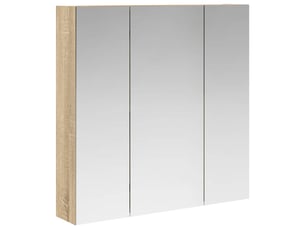 Amoire de salle de bain, meuble de salle de bain avec miroir chêne sonoma shl2365