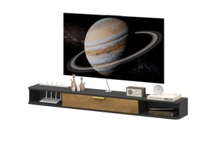 Meuble tv coloris gris 160 cm <strong>PANGIVO</strong>  <strong></strong>