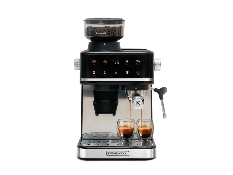 Kitchencook - karista - machine expresso - broyeur à grains intégré - 20bars - compatible capsules et café moulu KARISTA - Conforama B