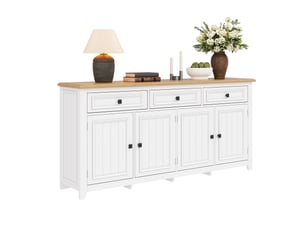 Buffet <strong></strong> <strong></strong> - 160 cm coloris blanc