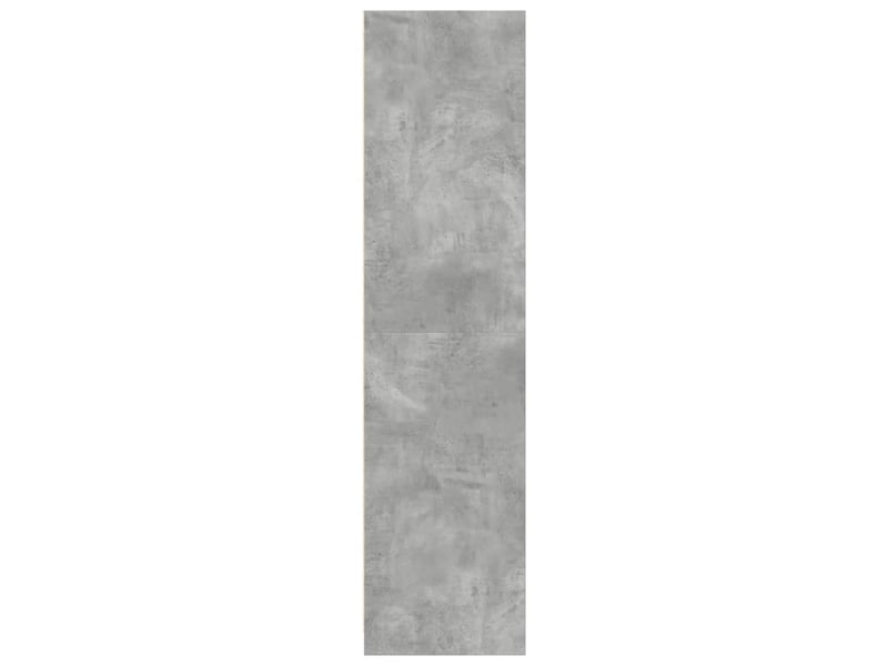  Garde-robe chambre, armoire de rangement gris béton 50x50x200 cm aggloméré shl29638  - Conforama E