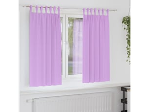 Lot de 2 rideaux occultants, rideaux black-out avec anneaux pourpre 175 x 140 cm cf44734