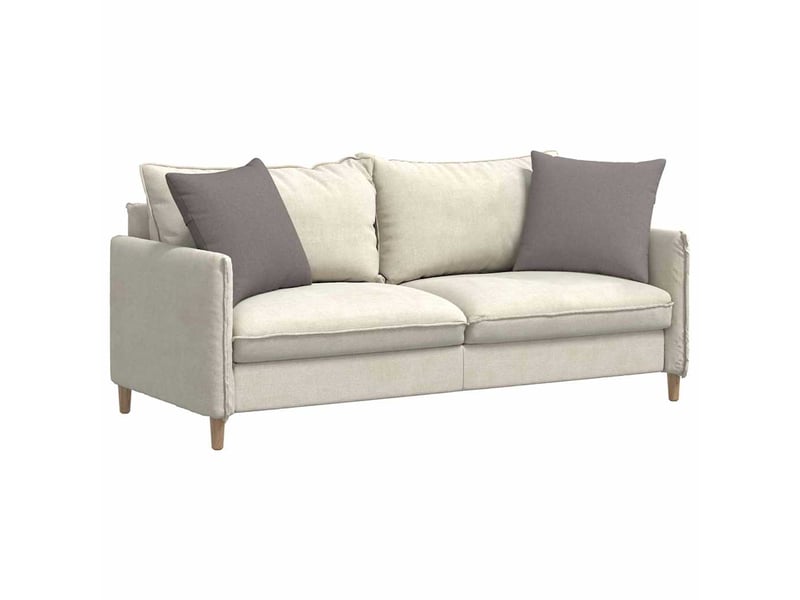  Lot de 2 coussins de canapé, coussins décoratifs tissu taupe 50 x 50 cm cf58959  - Conforama C