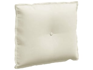 Coussin de dos, coussin de dossier crème 60 x 50 cm tissu en velours côtelé cf54636